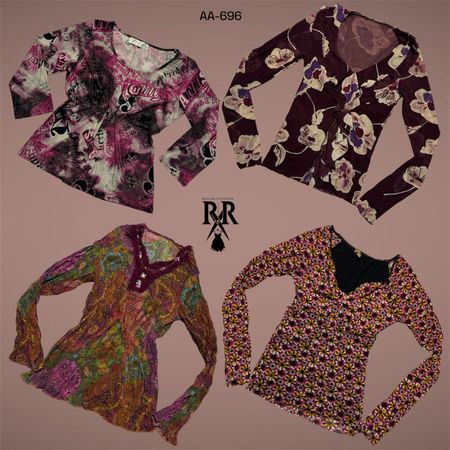 Y2K Baby in Pink Mix Full Sleeve Tops (AA-696)