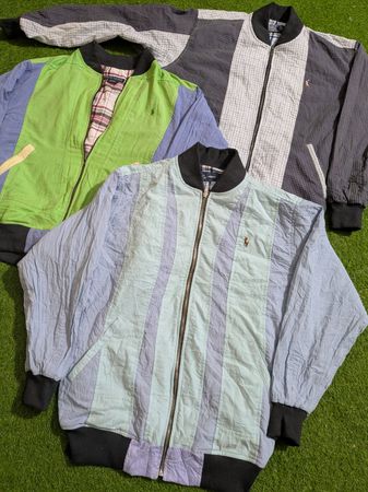 Upcycle polo RL Harrington jacket