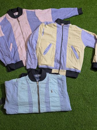 Upcycle polo RL Harrington jacket