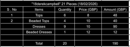 Custom handpick 18derekcampbell 21 Pieces (18/02/2026)