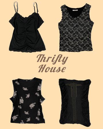 Y2K Baddie Black Top Edit(TH/221)