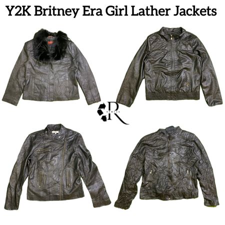 Y2K Era Girl Leather Jacket Rw-1597