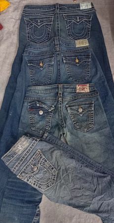 CR6649 Vintage True Religion Damenjeans