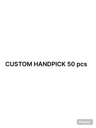 Selección manual personalizada 50 pcs