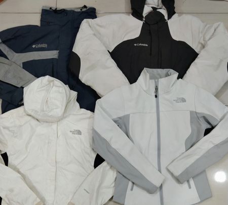 The north face and columbia jacket