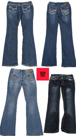 DESIGNER JEANS ( BRAND'S INCULOADED) WALLFLOWER,VIGOLD, SILVER, AMETHYST, etc