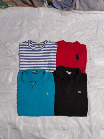 Polo, lacoste and Tommy t shirts