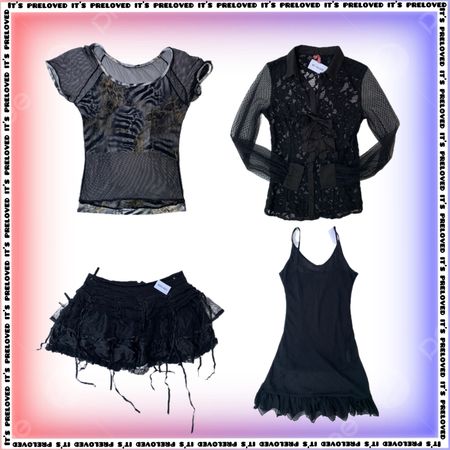 Anti-Hero Aesthetic Set - tops, dresses, skirts (SS-2003)