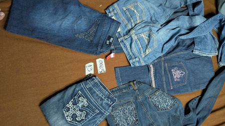 Woman bootcut jeans Y2K