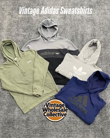 Sudaderas Vintage Adidas con cremallera / con capucha / tipo crewneck - (18/02)