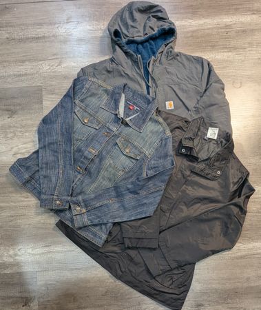 3878 - Tommy Hilfiger, Carhartt, The North Face, Columbia Puffer, Denim, Track Jackets