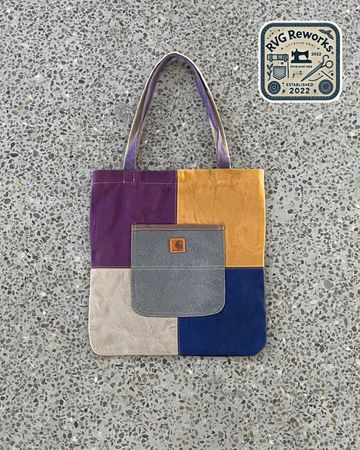 Upcycled Carhartt Patchwork Tote Bag