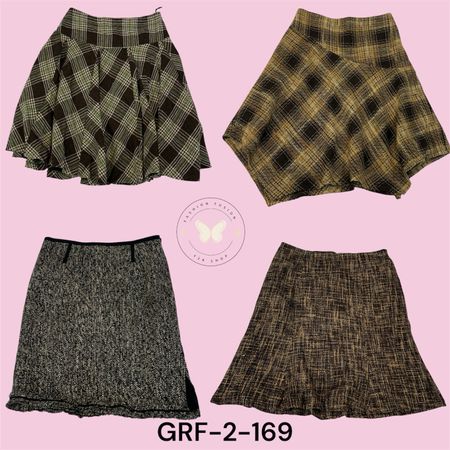 A-Linie Wollrock für Frauen – Klassischer Winter-Midirock (GRF-2-169)