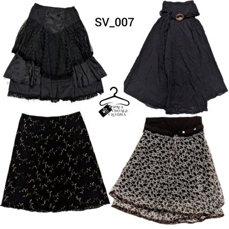 Y2k floral midi skirts (SV_007)
