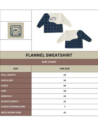 Upcycled Patchwork Plaid Sweatshirt