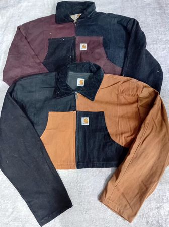 CR6689 Upcycled Carhartt Crop Jackets