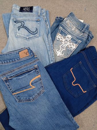 #248 Jeans acampanados para mujeres Y2k