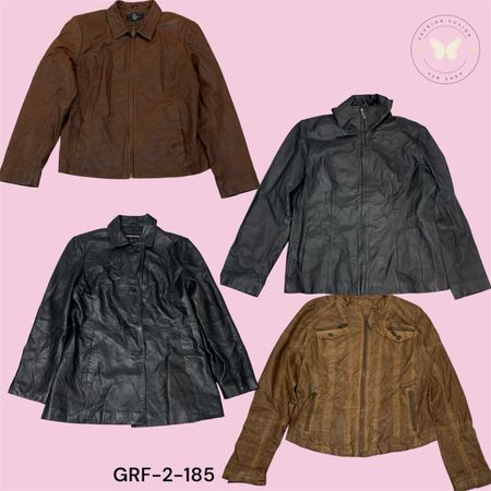 Veste en cuir premium pour femmes – Design à fermeture éclair intemporel (GRF-2-185)