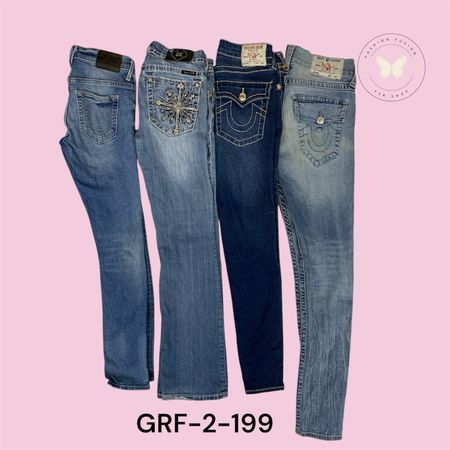 True Religion Women’s High-Rise Skinny Jeans – Light Blue  (GRF-2-199)