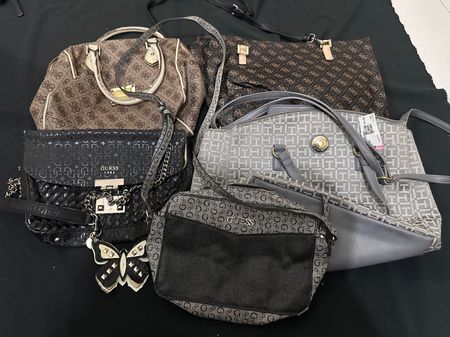 Tommy Hilfiger, guess, branded bags