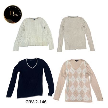 Fashion Cable Net Sweater Mix – Multi-Style Set (GRV-2-146)