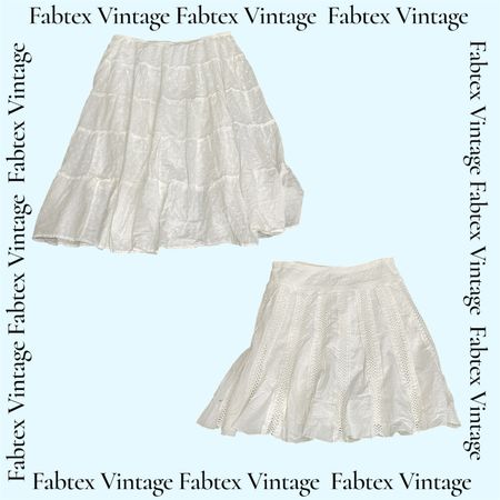 (FV-919) Y2K White Cotton Fairy Skirts