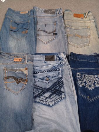 HD1370 Men Oversized Baggy Jeans