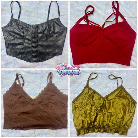Y2K Bralette & Corset Crop Wholesale Bundle | 2000s Trend Styles | VR217