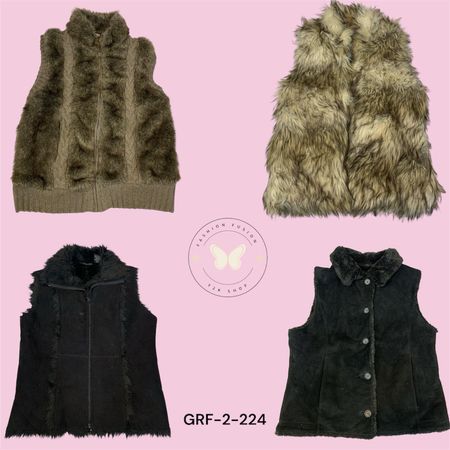 Women’s Luxury Faux Fur Vest – Soft Sleeveless Winter Layer  (GRF-2-224)