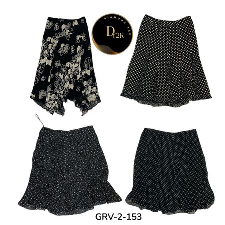 Y2K Poly Skirt Variety Pack – Retro Chic (GRV-2-153)