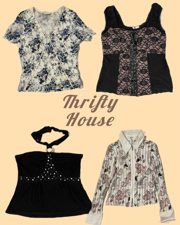 Plus Size; Deadstock Dreams Y2k Tops(TH/227)