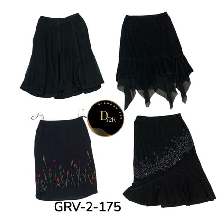Classic Black Poly Skirt – Y2K Wardrobe Must-Have (GRV-2-175)