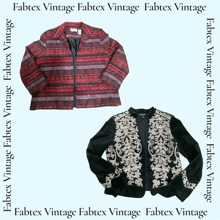 (FV-922) Y2K Gothic Black & Red Aesthetic Fancy unique coats