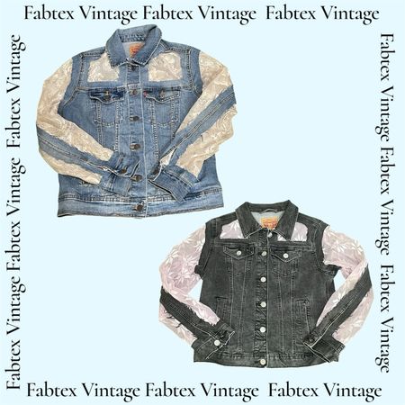 (FV-924) Upcycled Denim Levi's jackes
