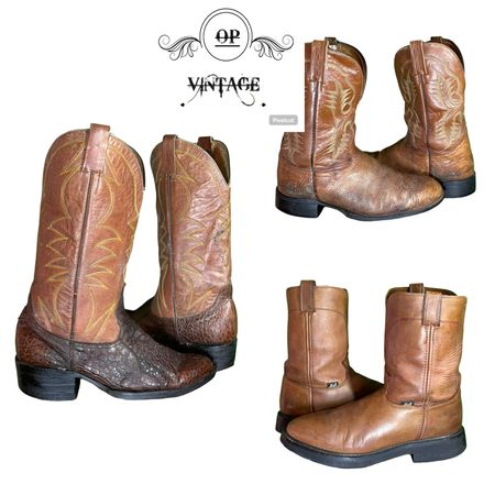 Op vintage 273 Branded Cowboy Boots