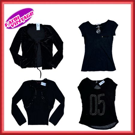 Castle Black Cut Tops Bundle(FV-596)