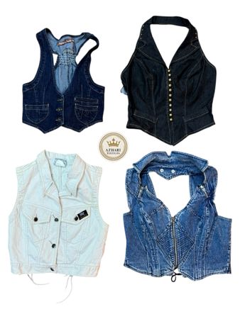 Y2K Denim waist coat 7 pcs At 567