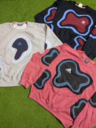 Pull en patchwork Adidas recyclé