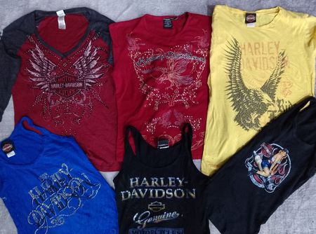 CR6739 Y2K Harley Davidson Baby Tees