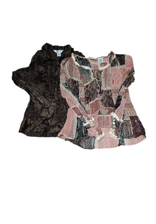 Th28 Earthy Full sleeve blouse/tops