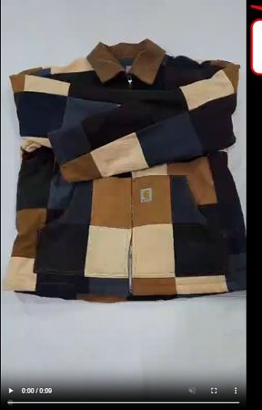 CR1351 Upcycled Heritage Patchwork Zip-Jacke