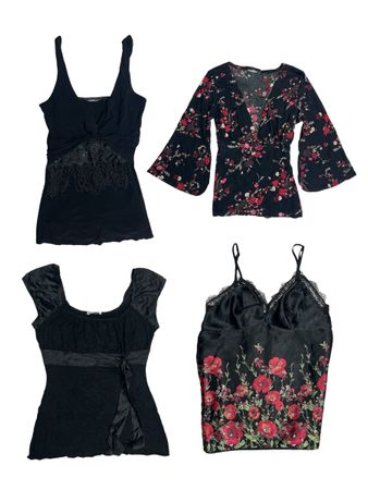 Y2K Romantic Date Night Tops: TT-155