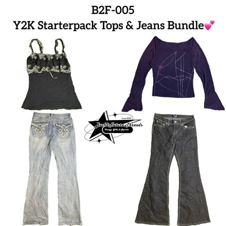Y2K Starterpack Tops & Jeans Bundle (B2F-005)