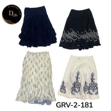 White & black Cotton Skirt – Clean, Soft & Versatile (GRV-2-181)