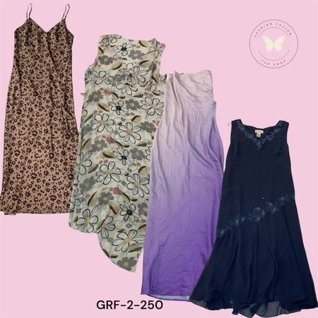 Abito in poliestere stampato da donna – Tessuto morbido, Chic quotidiano (GRF-2-250)