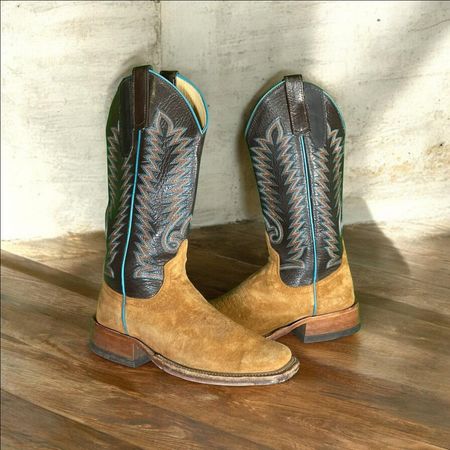 Op vintage 174 Bottes de cowboy premium vintage brandées