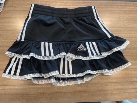 Custom handpick Upcycled adidas frill skirts