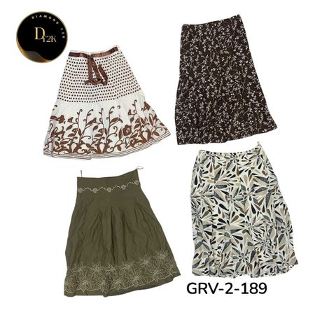 Women’s Mix Cotton Skirt – Comfortable Everyday Wear (GRV-2-189)