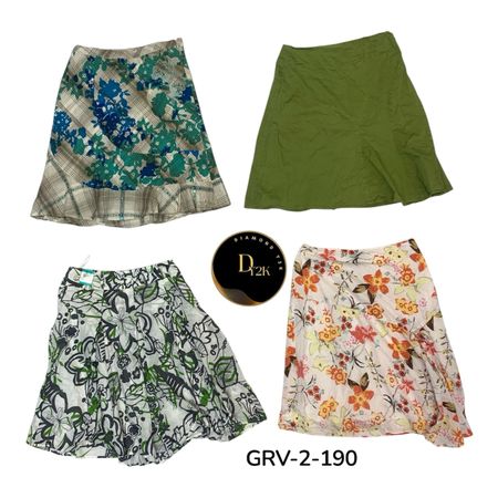 Y2K Aesthetic Cotton Blend Skirt – Cute & Comfy Fit (GRV-2-190)