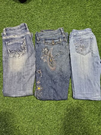 Jeans Flare/Bootcut com Bordado Y2K